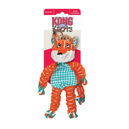 Žaislas KONG Floppy Knots Fox